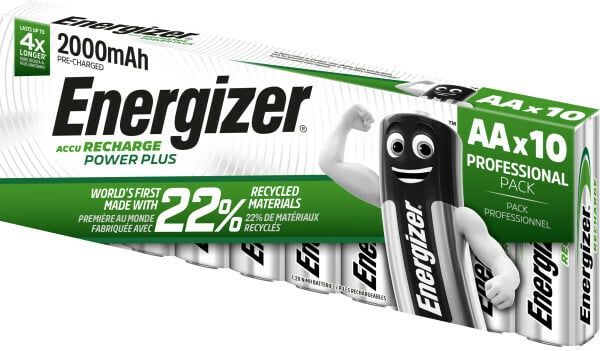 E300626805 Energizer Power Plus nabíjateľné batérie AA 2000mAh DP10
