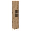 vidaXL 3-dielna skrinka do kúpeľne DELFT Dub artisan Kompozitné drevo