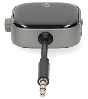 NEDIS kompaktný a prenosný bezdrôtový audio Bluetooth adaptér Adaptér, audio, 2v1, bezdrôtový, RX/TX, USB-C, 3,5mm jack, Bluetooth, Li-Pol 250mAh, výdrž až 13hod, čierny