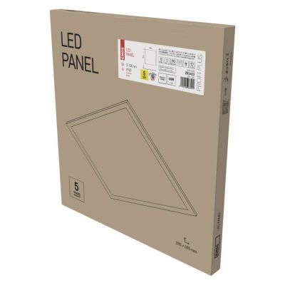 LED panel PROXO 60 x 60 cm / 10 mm, 40 W, 3 700 lm, vstavaný, neutr. biela, UGR<19, IP20