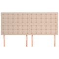 vidaXL Čelo postele Cappuccino 200x5x118/128 cm umelá koža