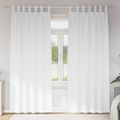 vidaXL Záclony na zatemnenie s krúžkami 2 ks Čistá biela 245 x 140 cm