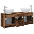 vidaXL Set kabinetov do kúpeľne 3 ks Staré drevo 49,5 x 44,5 x 65 cm