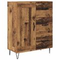 vidaXL Highboard Staré drevo 69,5 x 34 x 180 cm Kompozitné drevo