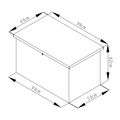 Záhradný box G21 Denver 280 L, šedý plechový