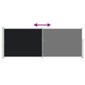 vidaXL Zaťahovacia bočná markíza na terasu 180x514 cm čierna