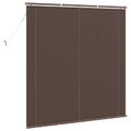 vidaXL Žalúzia Tmavohnedá s Vzorom 150 x 140 cm 25 mm PVC