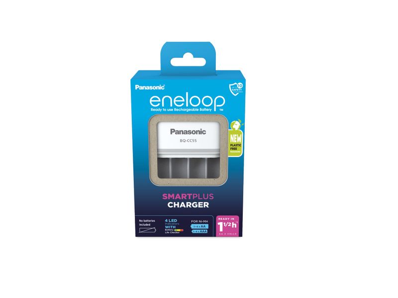 BQ-CC55E Panasonic Eneloop EKO nabíjačka NiMH batérií, 4 samostatné sloty