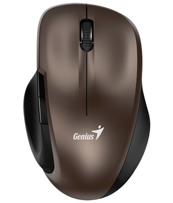 Genius 8200S/Ergonomická/Blue Track/Bezdrôtová USB/Hnědá Myš, bezdrôtová, optická, 1200dpi, 5 tlačidiel, tichá, BlueEye senzor, USB, hnědá