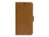 Puzdro s klopou na mobilný telefón - koža full-grain - bronz - pre Apple iPhone 11