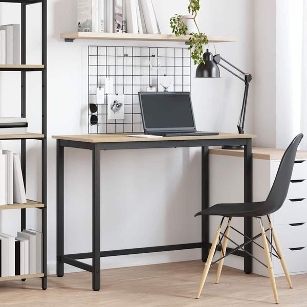 vidaXL stôl Sonoma dub 80 x 50 x 76,5 cm Inžinierske drevo a oceľ