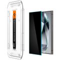 Spigen Glas.tR "EZ Fit" tvrdené sklo 2-balenie pre Samsung Galaxy S24 Ultra Privacy