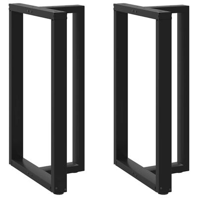 vidaXL Nohy barového stola v tvare T, 2 ks, čierne, 60x35x(100-101) cm, oceľové