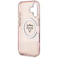 Guess Hardcase MagSafe IML Metal Mountain Logo Case for iPhone 16 6,1" Pink