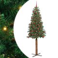 vidaXL Úzky vianočný stromček Zelená 180 cm