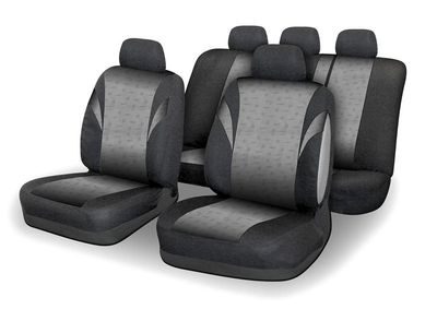 Potahy sedadiel sada 9ks POLY sivé AIRBAG