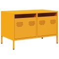 vidaXL TV skrinka horčicovožltá 68x39x43,5cm oceľ valcovaná za studena