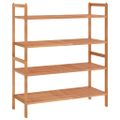 vidaXL Stojany na topánky 2 ks 69x27x41 cm masívny orech