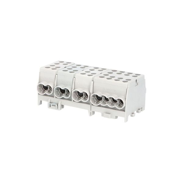 Svorkovnica rozbočovacia HLAK 35-4/12 GR-S, 125A, 4pól., AL/CU, IP20, 4xŠ, na DIN /2080441