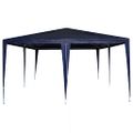 vidaXL Párty stan Modrá 400 x 400 x 266 cm Polyetylén a oceľ