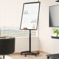 vidaXL Magnetická biela tabuľa Čierna a biela 62 x 62,5 x 197 cm EPS