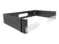 19" Wall Mount Rack 2U foldable black