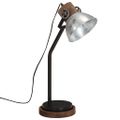 vidaXL Stolová lampa 25 W starožitná strieborná 18x18x60 cm E27