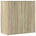 vidaXL Komody 2 ks dub sonoma 79x38x80 cm kompozitné drevo