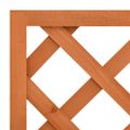 vidaXL Záhradný kvetináč s mriežkou oranžový 50x25x90 cm masívne jedľové drevo