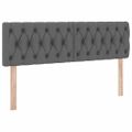 vidaXL Postel s úložným prostorem a matrací Tmavo šedá 140 x 200 cm