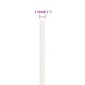 vidaXL Lodné lano biele 2 mm 250 m polypropylén