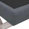 vidaXL Úložná taburetka tmavošedá 110x45x49 cm zamat