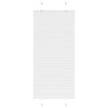vidaXL plisovaná roleta biela 60x100 cm šírka látky 59,4 cm