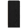 vidaXL Servírovacia skriňa Čierny dub 75 x 36 x 80 cm Kompozitné drevo