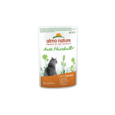 Almo Nature Anti-Hairball kapsička pre mačky - kuracie mäso, 70g