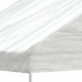 vidaXL Altánok so strechou, biely 15,61x4,08x3,22 m, polyetylén