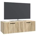 vidaXL Nástenná TV skrinka Dub sonoma 98 x 41 x 30 cm Kompozitné drevo