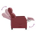 vidaXL Masážne relaxačné kreslo Víno červené Umelá koža