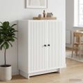 vidaXL Servírovacia skriňa Biela 66 x 34,5 x 90 cm Kompozitné drevo