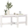vidaXL Konferenčný stolík biely 87x48x35 cm borovicový masív
