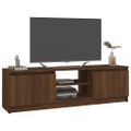 vidaXL TV skrinka hnedý dub 120x30x35,5 cm spracované drevo