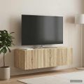 vidaXL Nástenná TV skrinka 98 x 31 x 30 cm Dub sonoma Kompozitné drevo