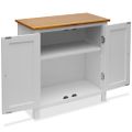 vidaXL Skrinka 70x35x75 cm, dubový masív