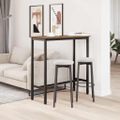 vidaXL stôl Staré drevo 100 x 40 x 100,5 cm Inžinierske drevo a oceľ