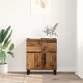 vidaXL Servírovacia skriňa Staré drevo 60 x 35 x 70 cm