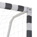 vidaXL Futbalová bránka 300x200x90 cm kovová čierna a biela
