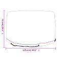 vidaXL Obaly na záhradný nábytok 2 ks 6 očiek Ø125x75 cm okrúhle
