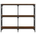 vidaXL Konzolový stolík hnedý dub 100x28x80,5 cm kompozitné drevo
