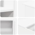 vidaXL Recepčný pult biely 100x50x103,5 cm, umelé drevo