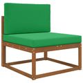 vidaXL Vankúš na vonkajšiu pohovku Polyester Zelená 80 x 80 cm